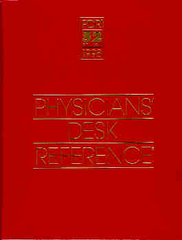 1998 Physicians Desk Reference Pdr Library Hospital Version